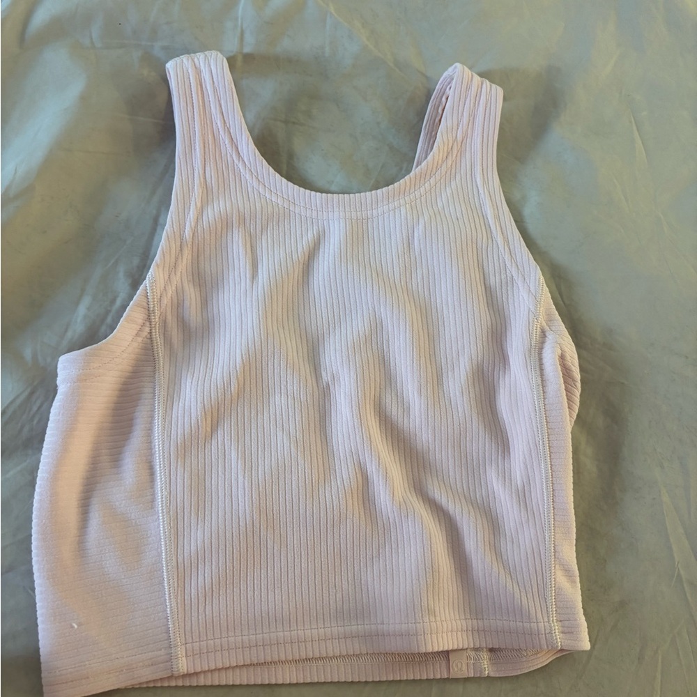 Lululemon Women's Ribbed Tank Top - Soft Pink